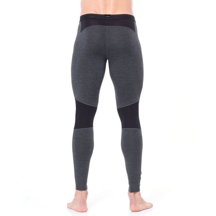 Icebreaker 260 BodyFitZone™ Leggings - Men's Jet Heather/Black