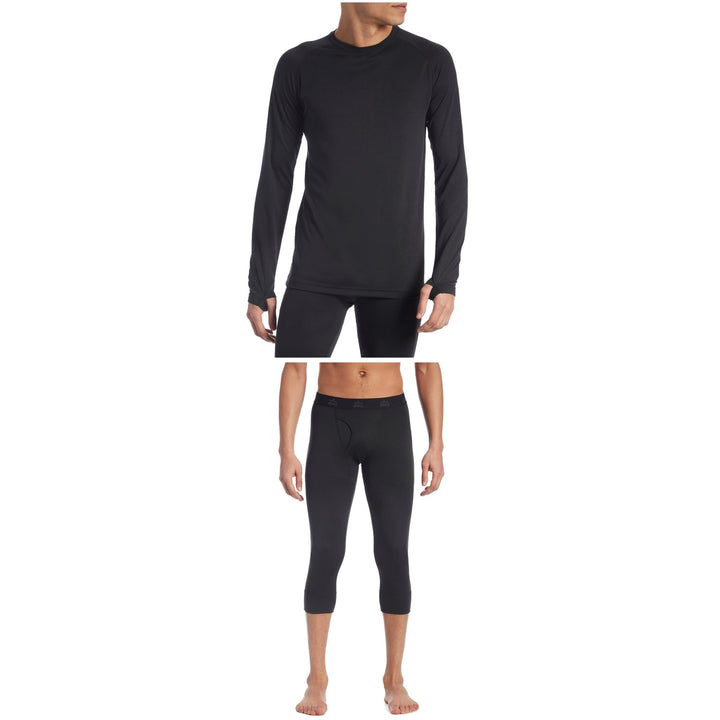 evo Ridgetop Polartec® Power Dry® Midweight Crew Top + 3/4 Length Pants 2021