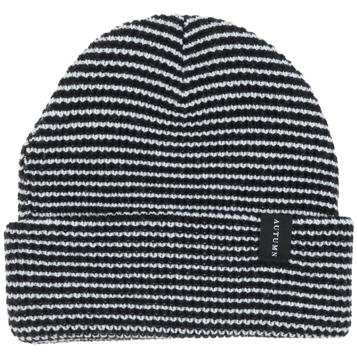 Autumn Select Striped Beanie Black