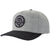 Brixton Crest C MP Snapback Hat Heather Grey/Black