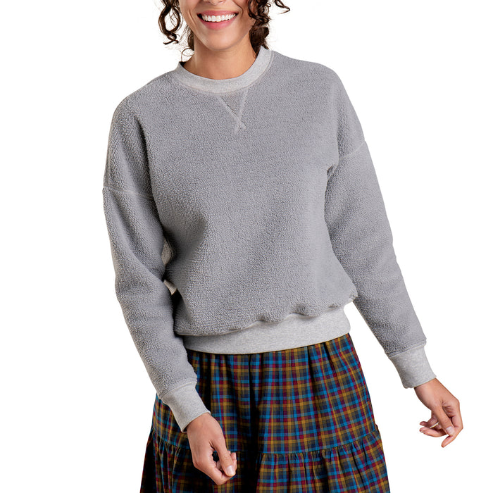 Toad & Co Flatlander Reversible Crew Sweatshirt - Women's Light Ash