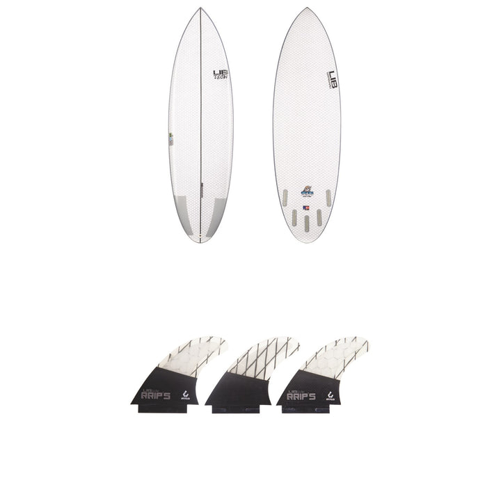 Lib Tech Nude Bowl Surfboard + Tri Medium Fin Set