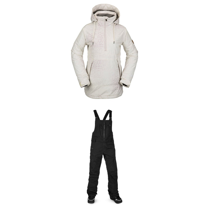 Volcom Fern Insulated GORE-TEX Pullover Jacket + VS Stretch GORE-TEX Bibs - Women's 2021