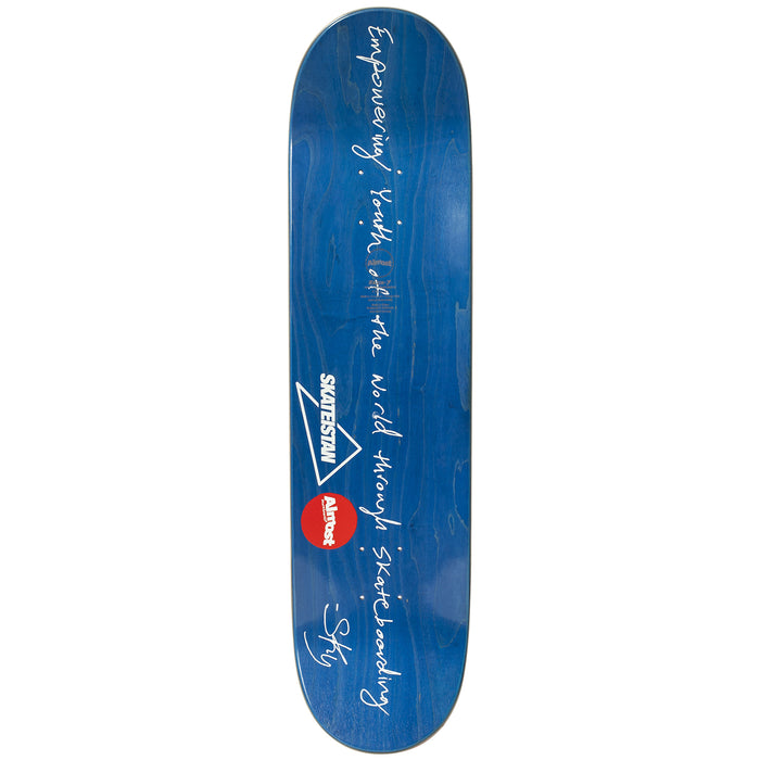 Almost Sky Brown Skateistan Double Dove R7 7.75 Skateboard Deck