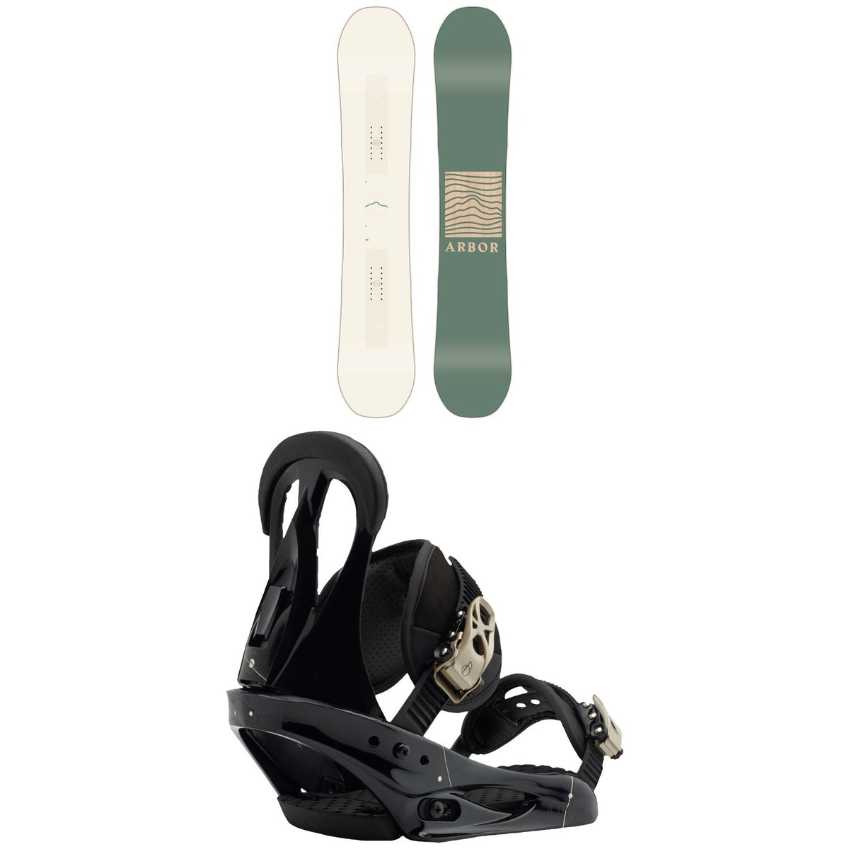 Arbor Poparazzi Camber Snowboard 2020 + Burton Citizen Snowboard Bindings - Women's 2019