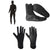 Vissla 7 Seas 4/3 Chest Zip Hooded Wetsuit + 7 Seas 3mm Split Toe Wetsuit Boots + High Seas 1.5mm Wetsuit Gloves