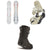 Arbor Poparazzi Rocker Snowboard + Arbor Acacia Snowboard Bindings + thirtytwo STW Double Boa Snowboard Boots - Women's 2021