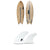 Solid Surf Co Throwback Surfboard + Futures V2Q1 Medium Thermotech Quad Fin Set