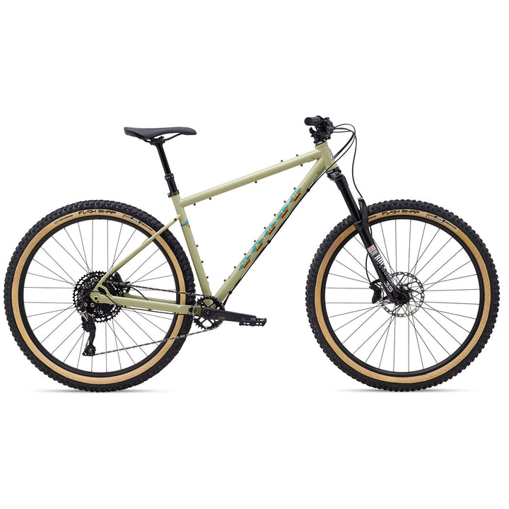 Marin Pine Mountain 2 Complete Mountain Bike 2022 Gloss Sage Green/Teal/Orange/Brown