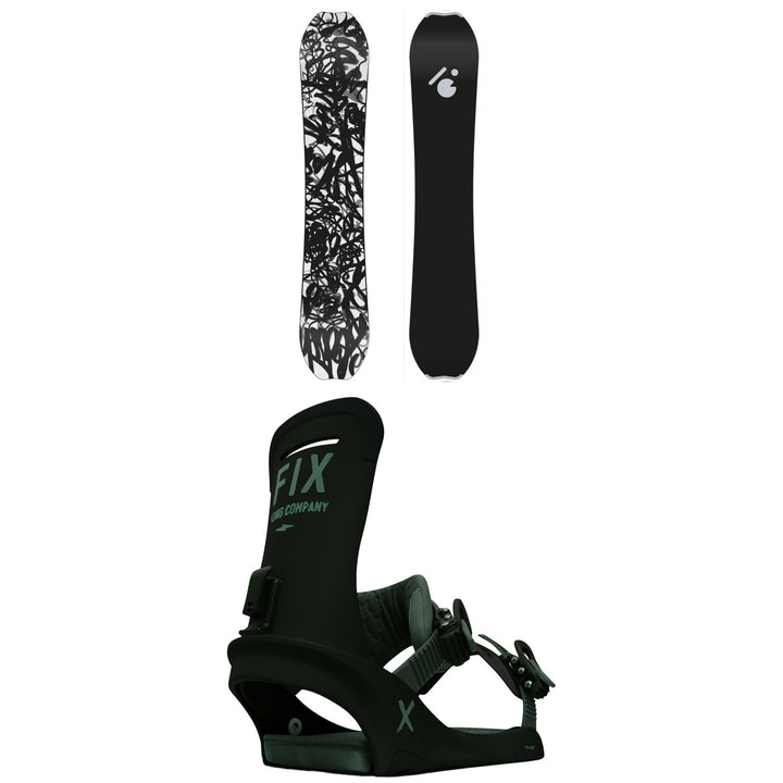 Slash ATV Snowboard + Fix Truce Snowboard Bindings 2021
