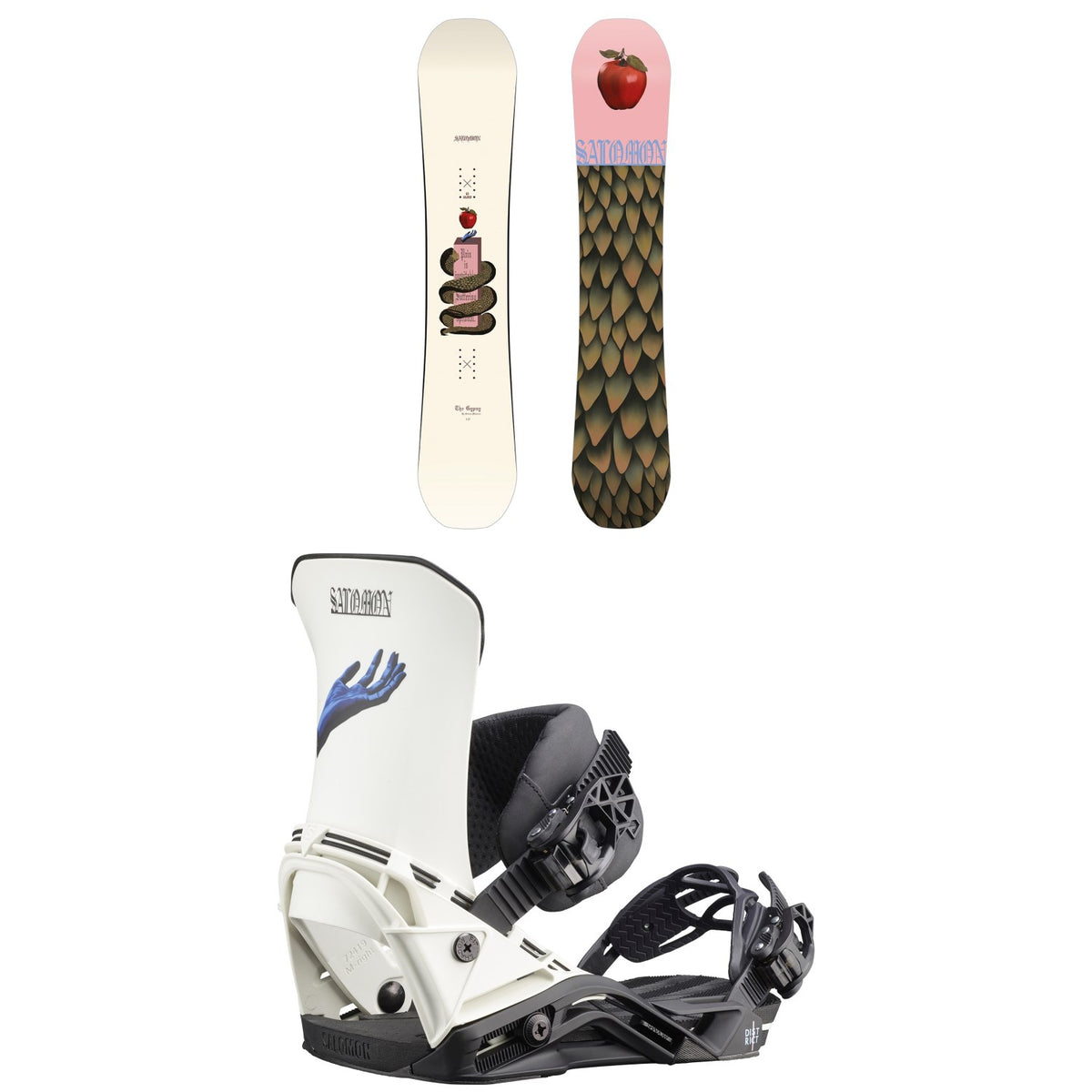 Salomon Gypsy Pro Snowboard + District Snowboard Bindings - Women's 2021