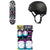 Element Leopard Party 7.7 Skateboard Complete + Triple 8 Sweatsaver Liner Skateboard Helmet + 187 Junior Six Pack Skateboard Pad Set - Little Kids'