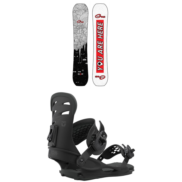 GNU Gloss C2 Snowboard + Union Rosa Snowboard Bindings - Women's 2021