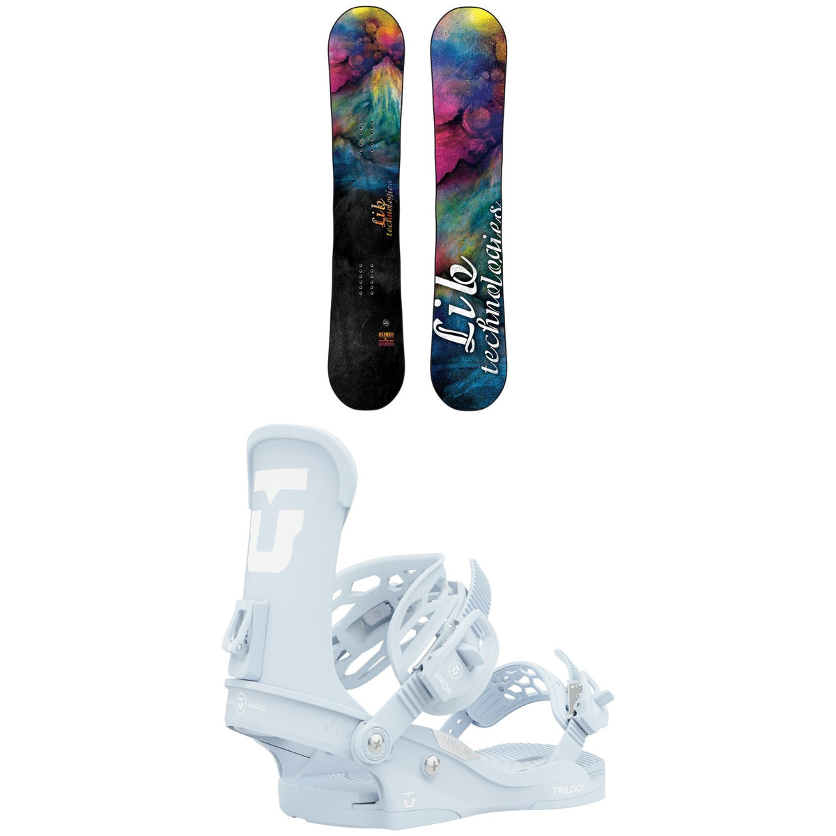 Lib Tech Glider BTX Snowboard + Union Trilogy Snowboard Bindings - Women's 2021