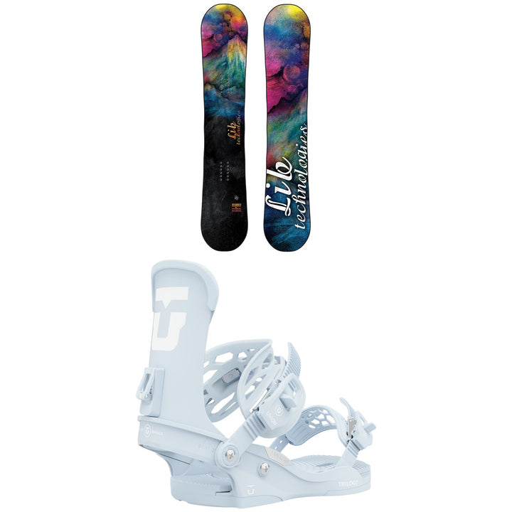 Lib Tech Glider BTX Snowboard + Union Trilogy Snowboard Bindings - Women's 2021