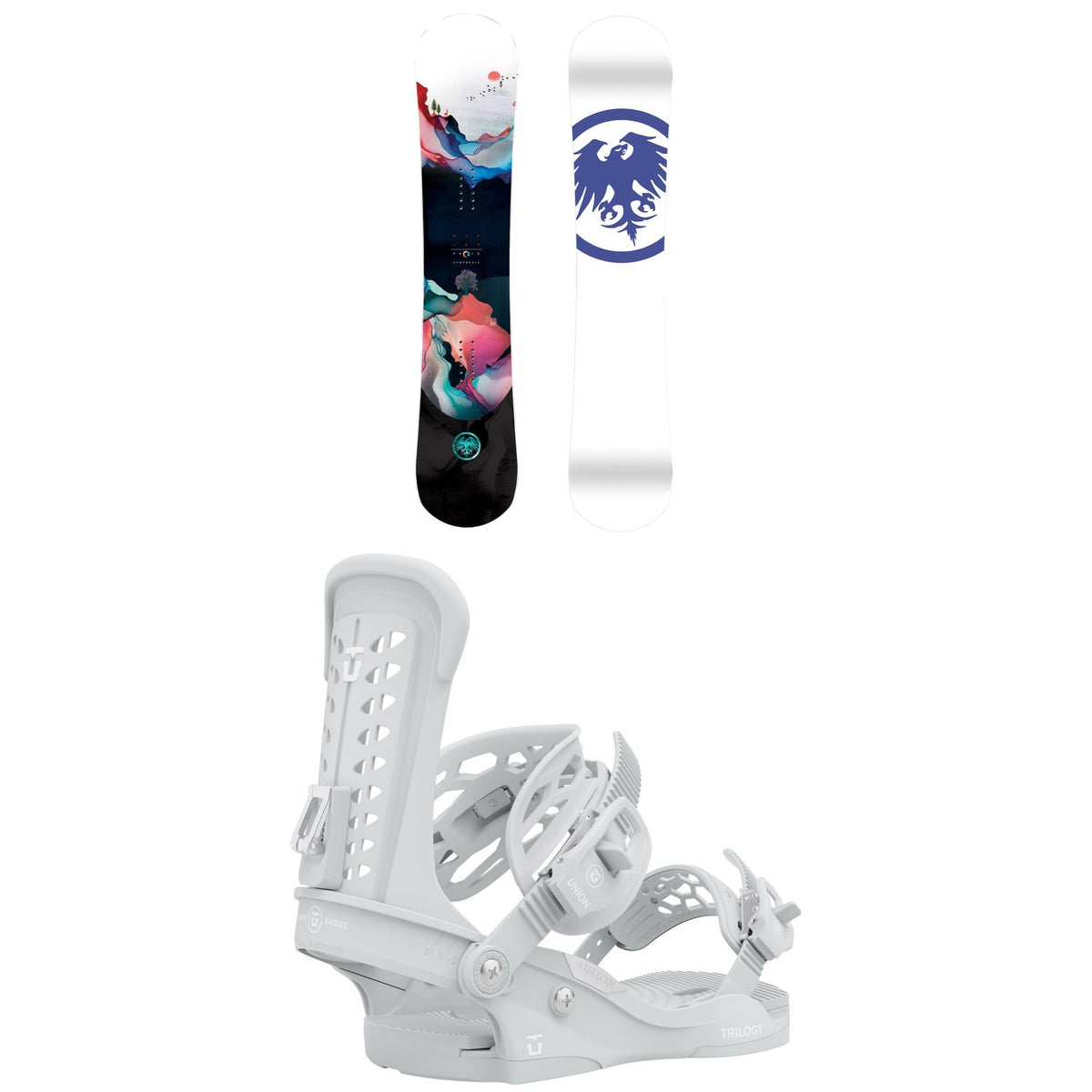 Never Summer Proto Synthesis Snowboard + Union Trilogy Snowboard Bindings - Women's 2021