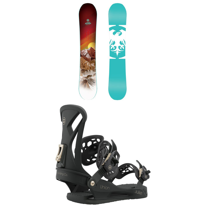 Never Summer Infinity Snowboard + Union Juliet Snowboard Bindings - Women's 2021