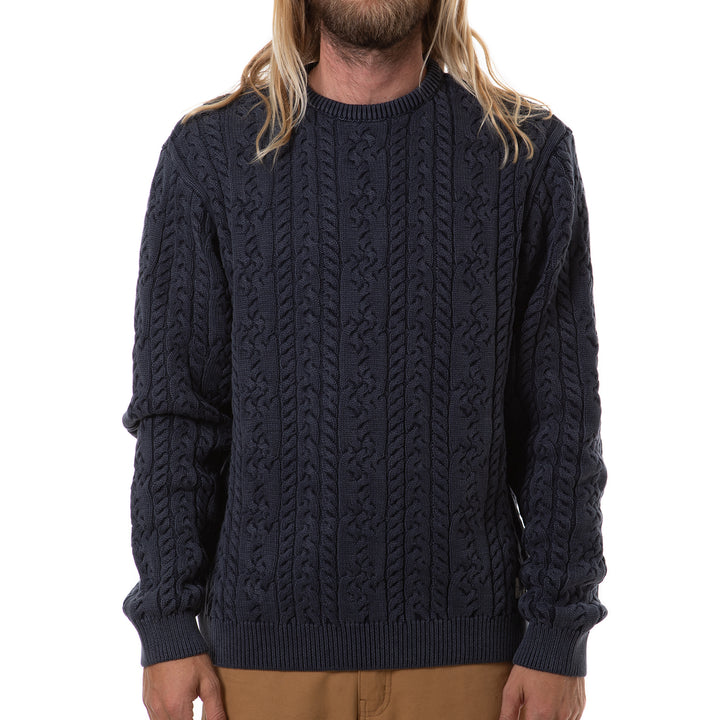 Katin Fisherman Sweater - Men's Dark Navy