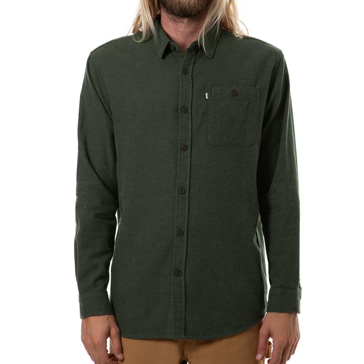 Katin Twiller Long-Sleeve Flannel - Men's Army