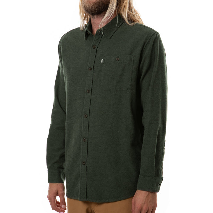 Katin Twiller Long-Sleeve Flannel - Men's Army