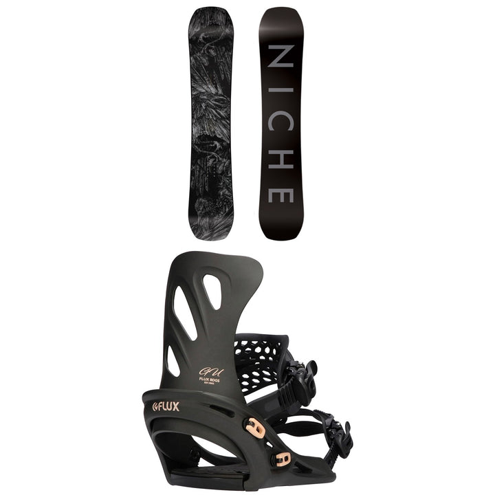 Niche Minx Snowboard + Flux GU Snowboard Bindings - Women's 2021