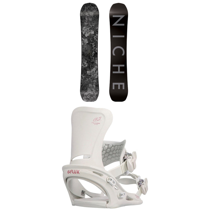 Niche Nightshade Snowboard + Flux GS Snowboard Bindings - Women's 2021