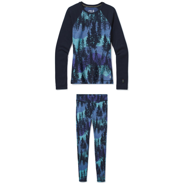 Smartwool Merino 250 Baselayer Pattern Crew + Pattern Bottoms - Women's 2021