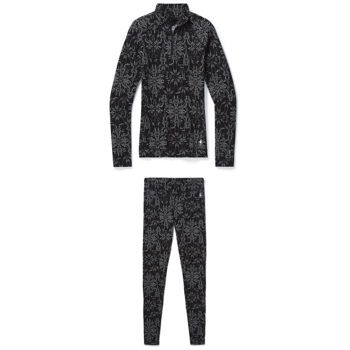 Smartwool Merino 250 Baselayer Pattern 1/4 Zip Top + Bottoms - Women's