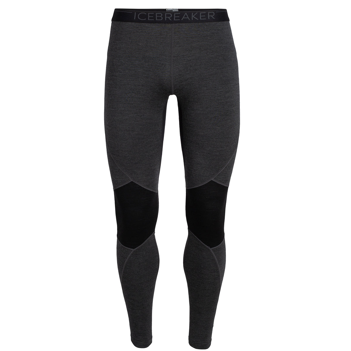 Icebreaker 260 BodyFitZone™ Leggings - Men's Jet Heather/Black