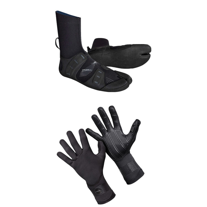 O'Neill 3mm Mutant Split Toe Wetsuit Boots + 1.5mm Psycho Tech Gloves