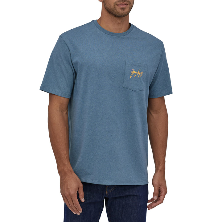 Patagonia Gerry Lopez Pocket Responsibili-Tee T-Shirt Pigeon Blue