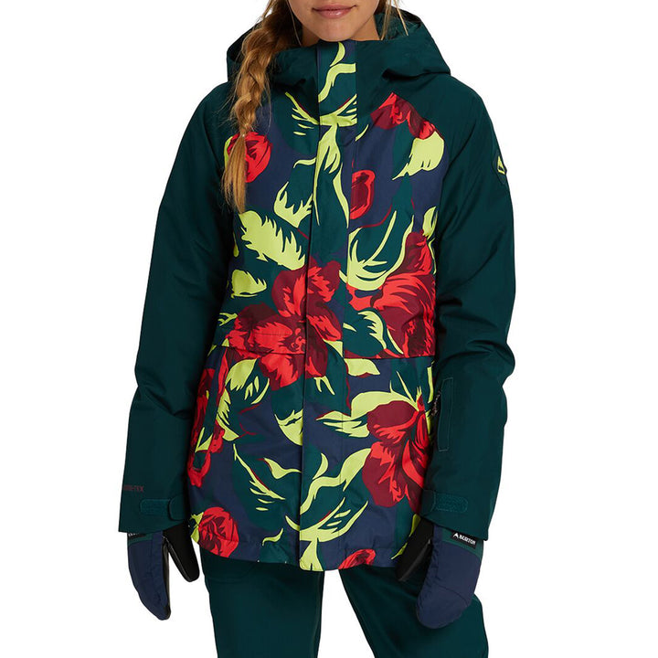 Burton GORE-TEX Kaylo Jacket - Women's Hibiscus Pink Oversized Floral/Ponderosa Pine