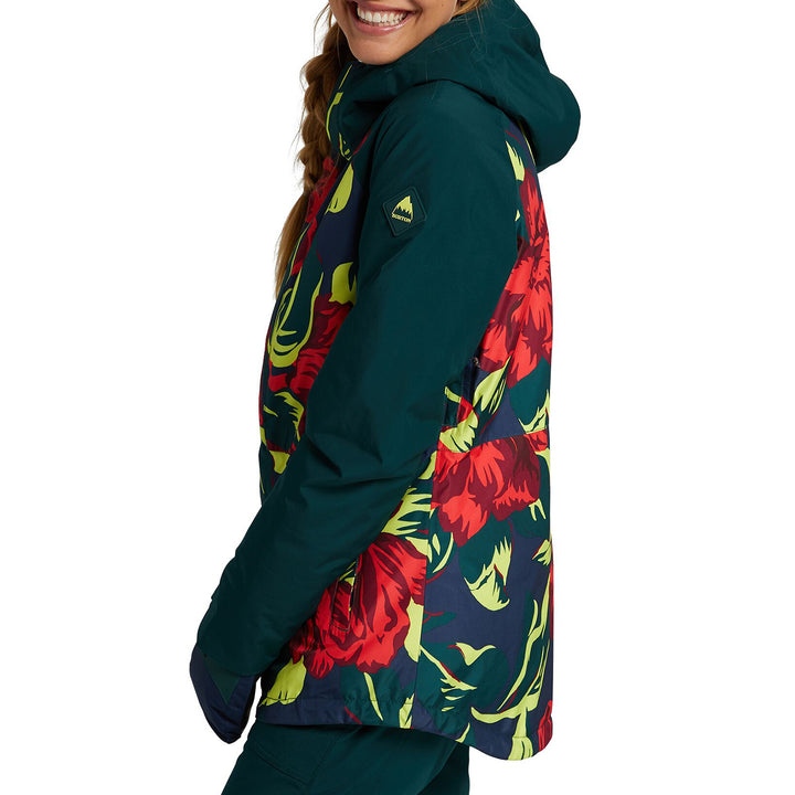 Burton GORE-TEX Kaylo Jacket - Women's Hibiscus Pink Oversized Floral/Ponderosa Pine