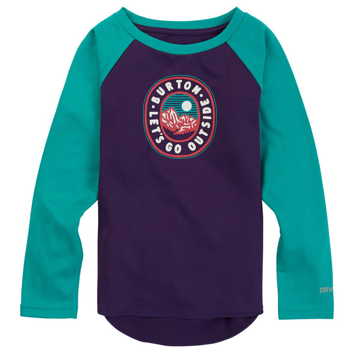 Burton Midweight Tech Tee - Toddlers' Parachute Purple/Dynasty Green