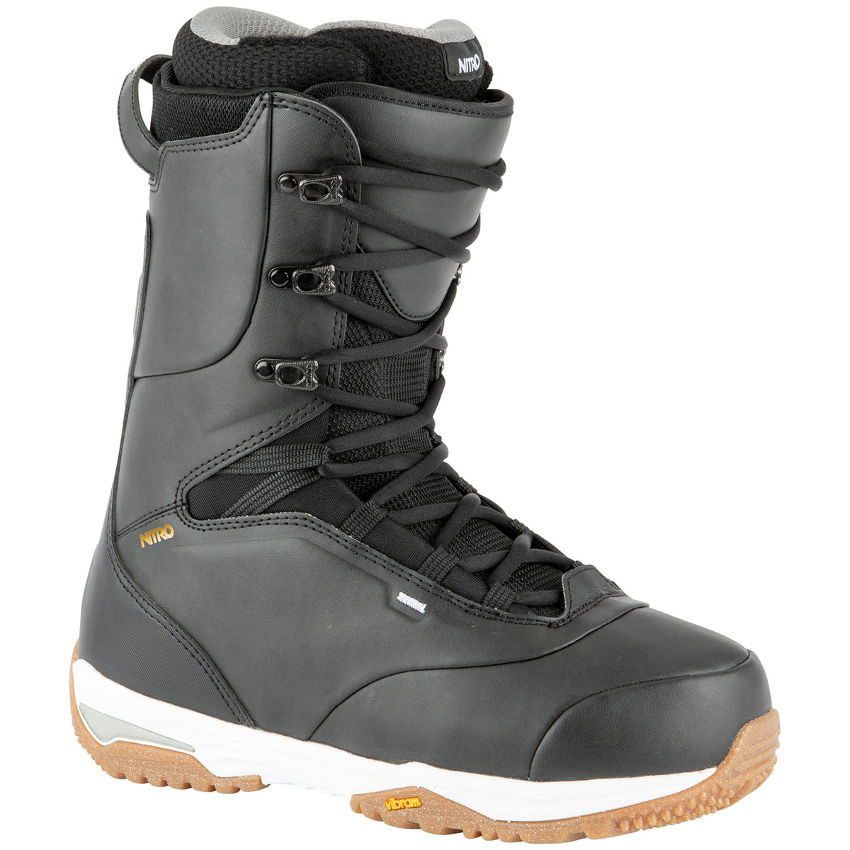 Nitro Venture Pro Standard Snowboard Boots 2021 Black/White/Gold