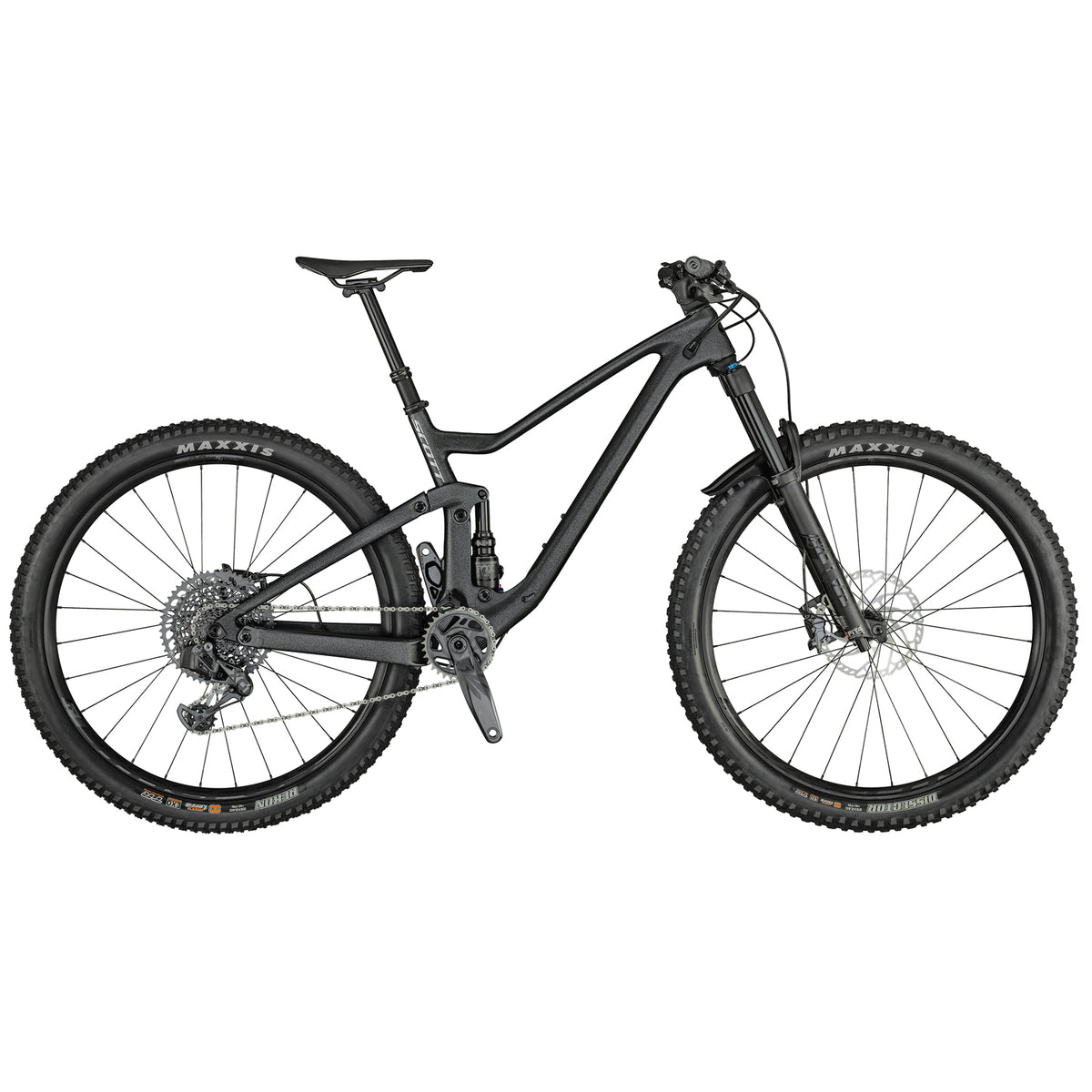 Scott Genius 910 AXS Complete Mountain Bike 2021 Gloss Granite Black/Brushed Metal