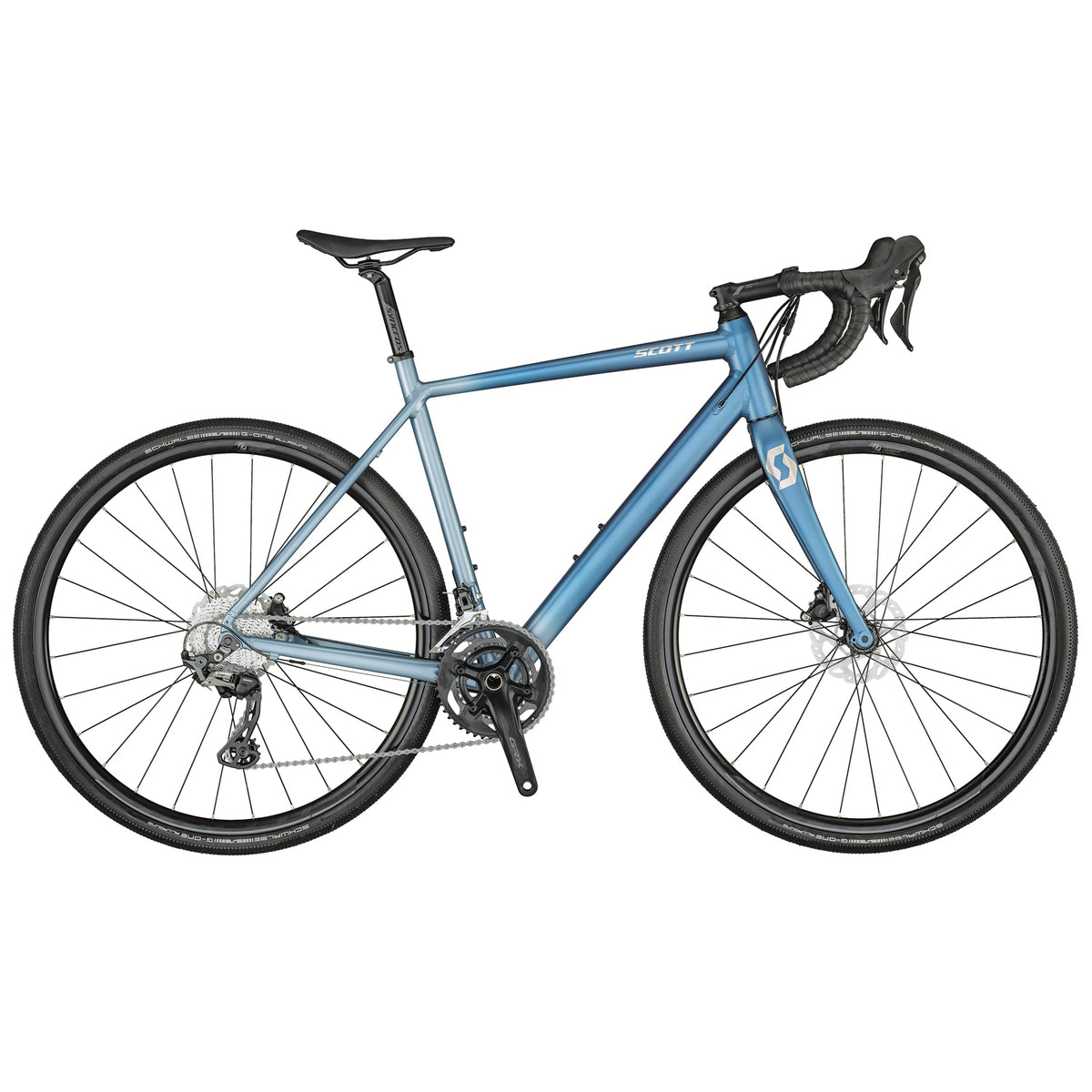 Scott Speedster Gravel 20 Complete Bike 2021 Matt Mint Blue Fading to Juniper Blue/Titanium Fla