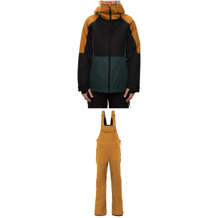686 Lightbeam Insulated Jacket + Black Magic Insulated Bibs - Women's