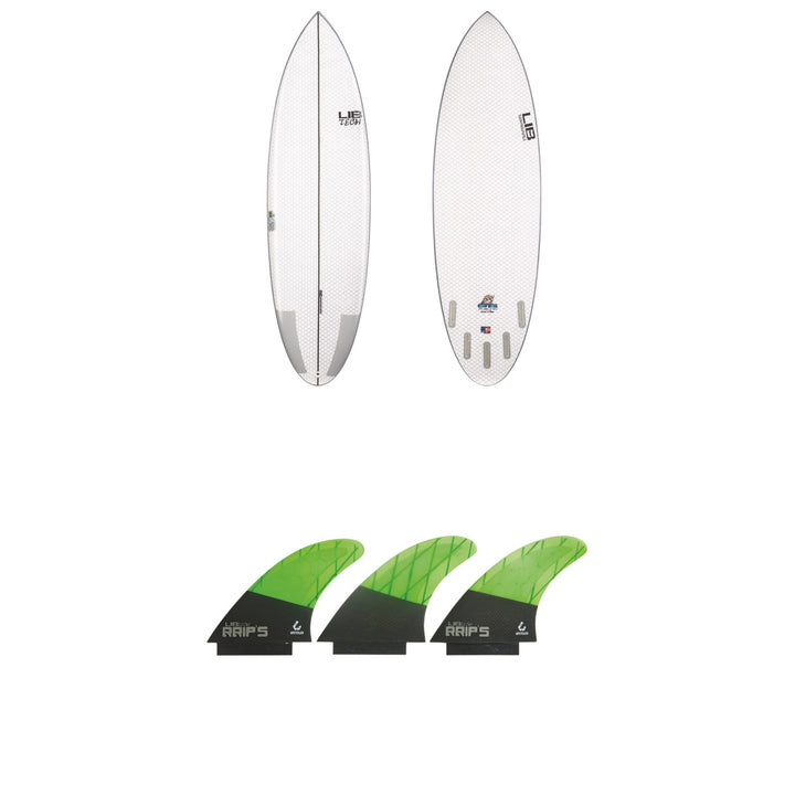 Lib Tech Nude Bowl Surfboard + Lib Tech Tri Large Fin Set