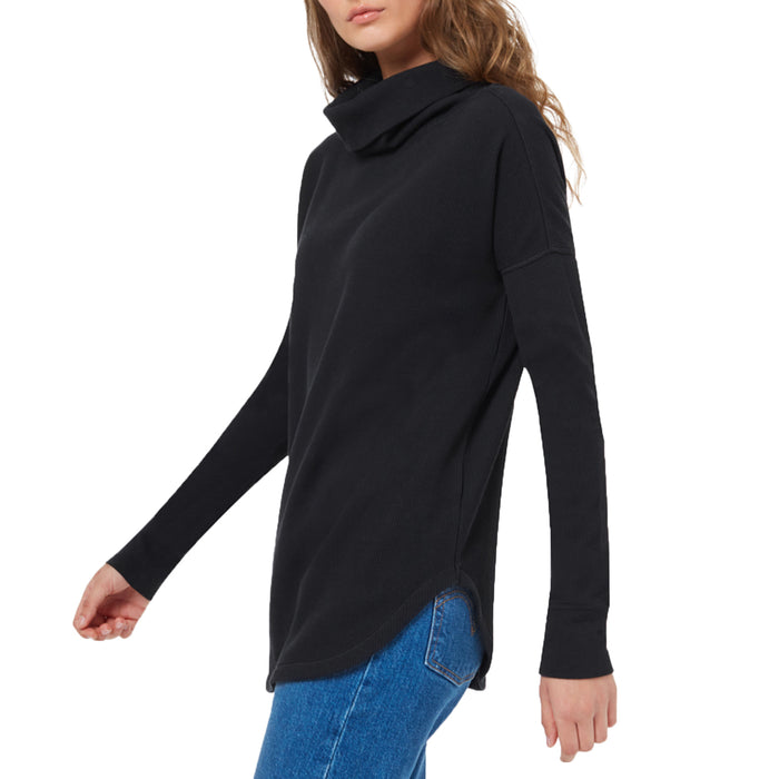 Tentree TreeWaffle Turtleneck Long-Sleeve Top - Women's Meteorite Black