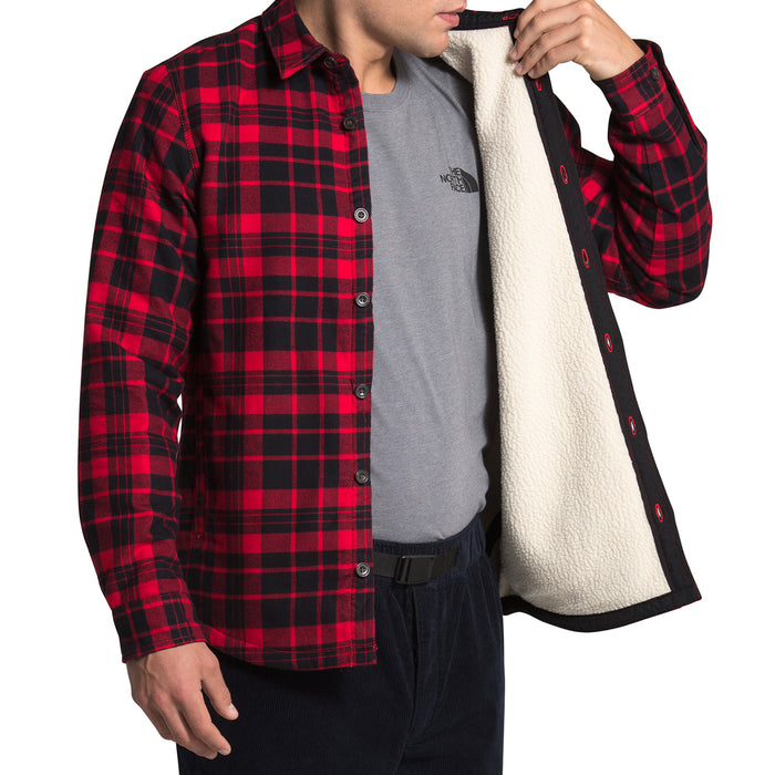 The North Face Campshire Long-Sleeve Shirt - Men's TNF Red Heritage Medium Two Color Plaid