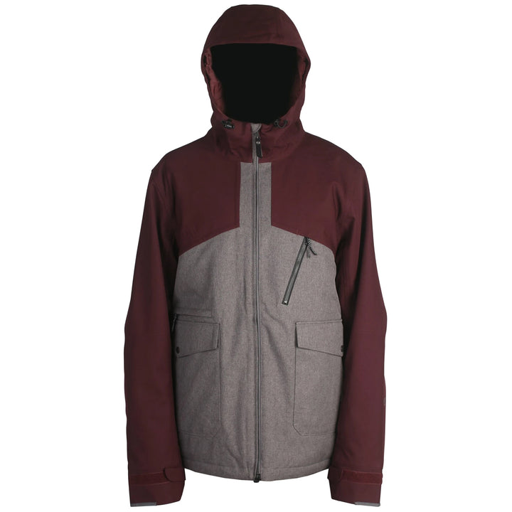 Ride Northlake Insulated Jacket - Men's Wine/Grey Melange