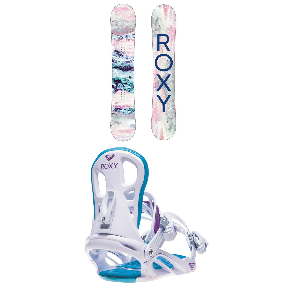 Roxy Sugar Banana Snowboard + Classic Snowboard Bindings - Women's 2021