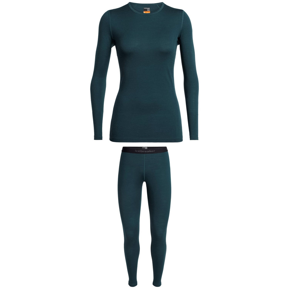 Icebreaker Oasis 200 Baselayer Crew Top + Bottoms - Women's