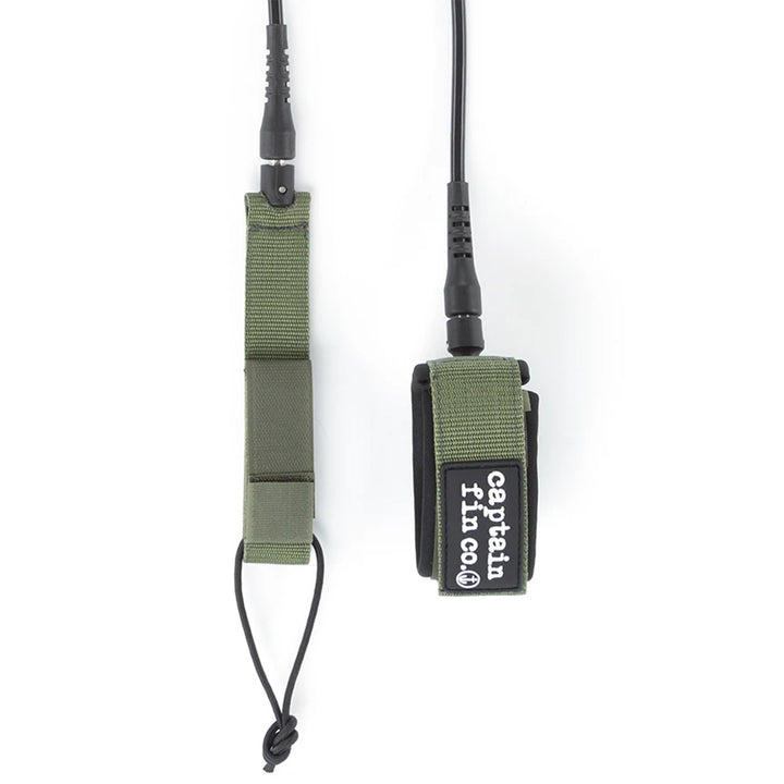 Captain Fin Shred Cord 9' Standard Leash Army