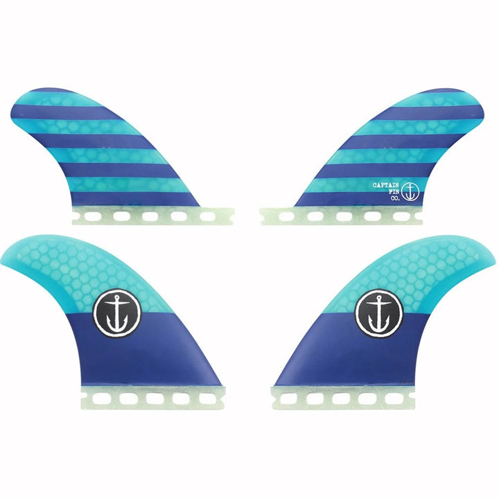 Captain Fin CF Classic Quad Fin Set Blue