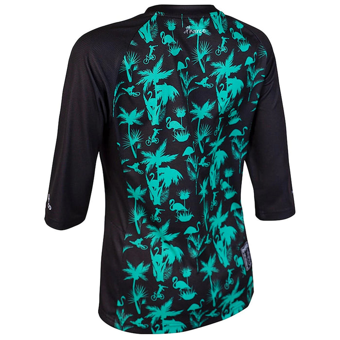 DHaRCO 3/4 Sleeve Jersey - Women's Aqua Party Print