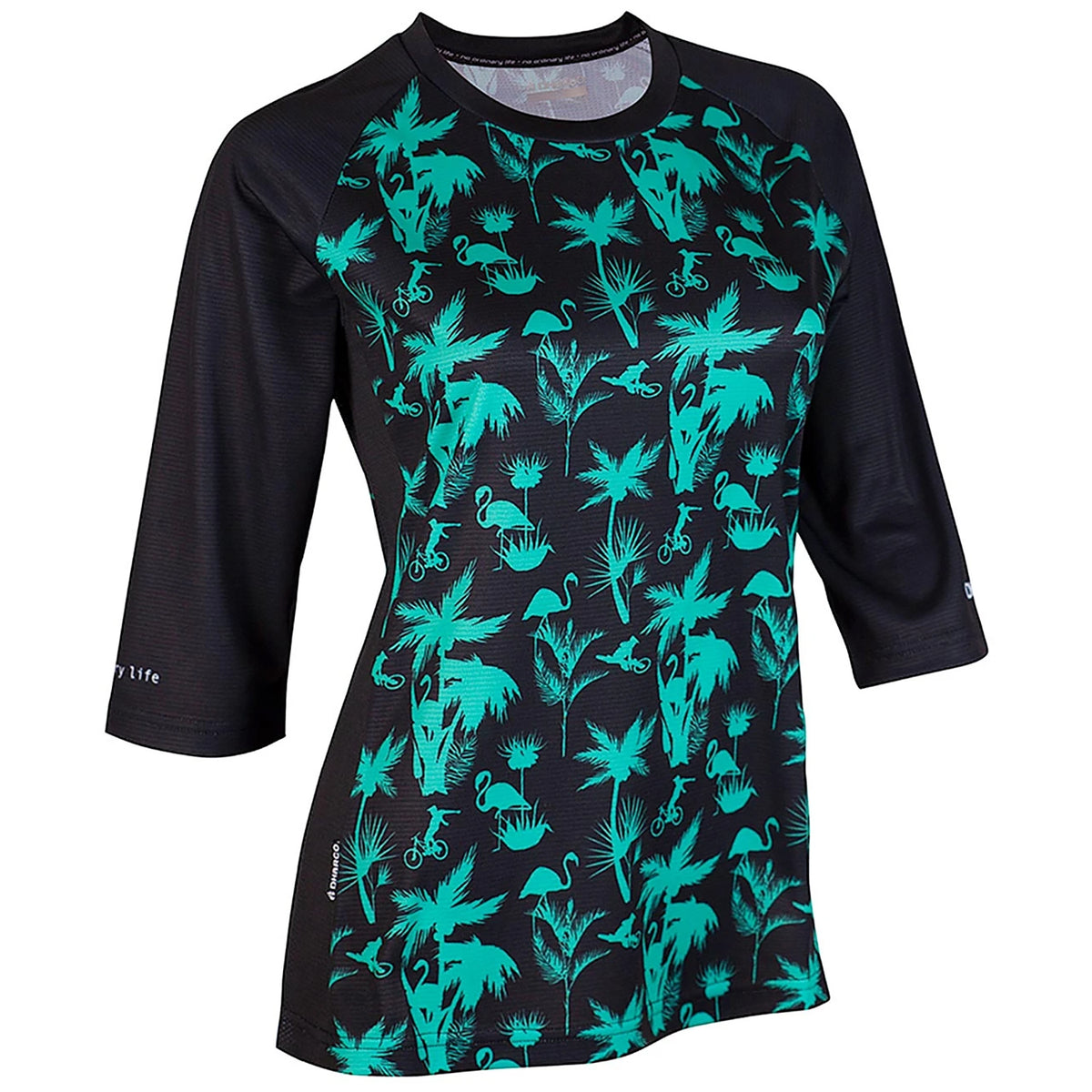 DHaRCO 3/4 Sleeve Jersey - Women's Aqua Party Print