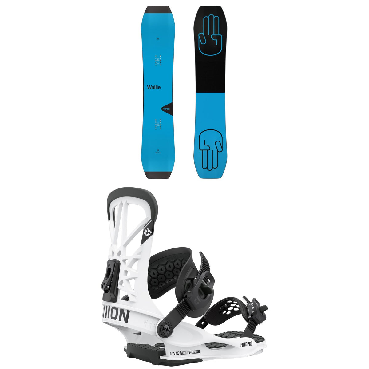 Bataleon Wallie Snowboard + Union Flite Pro Snowboard Bindings 2021