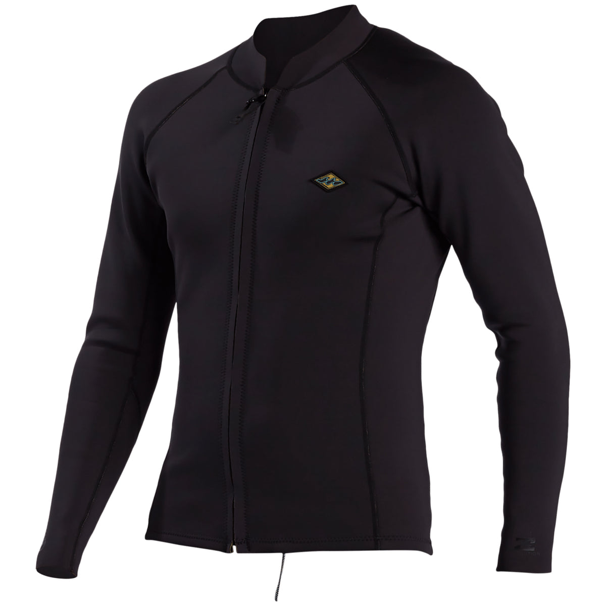 Billabong 1mm Revolution Front Zip Wetsuit Jacket Antique Black